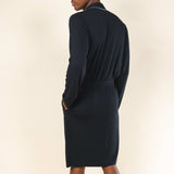 The Threat Level Midnight | Black Long Modal Robe - Shinesty - Flyclothing LLC