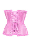 Daisy Corsets Top Drawer Steel Boned Pink Mesh Underwire Burlesque Underbust Corset Cincher - Daisy Corsets - Flyclothing LLC