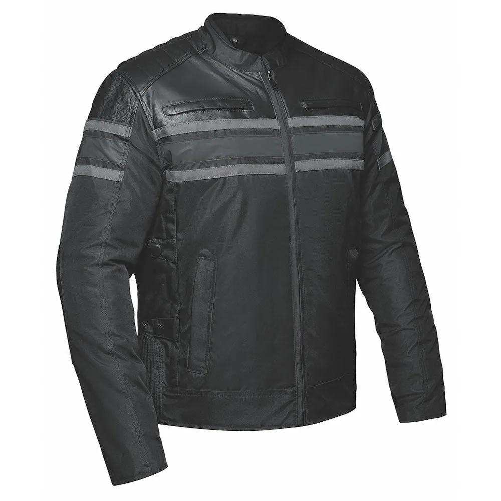 Torrent - Mens Gray Textile Jacket - Unik Just for Bikers - Flyclothing LLC