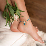Triple Crystal Anklet of Positivity - Conscious Items - Flyclothing LLC