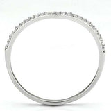 TS076 - Rhodium 925 Sterling Silver Ring with AAA Grade CZ in Clear - Alamode - Flyclothing LLC