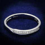 TS472 - Rhodium 925 Sterling Silver Ring with AAA Grade CZ in Clear - Alamode - Flyclothing LLC