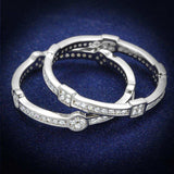 TS503 - Rhodium 925 Sterling Silver Ring with AAA Grade CZ in Clear - Alamode - Flyclothing LLC