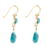 Turquoise Drop Bronze Earring - Barse Jewelry - Flyclothing LLC