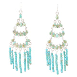 Turquoise Layered Chandelier Earrings - Barse Jewelry - Flyclothing LLC