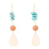 Turquoise Sol Charm Drop Earrings - Barse Jewelry - Flyclothing LLC