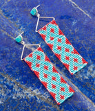 Turquoise Woven Seed Bead Earrings - Barse Jewelry - Flyclothing LLC