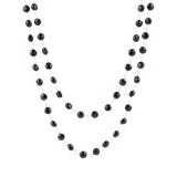 Two Row Onyx and Sterling Silver Necklace - Barse Jewelry - Flyclothing LLC