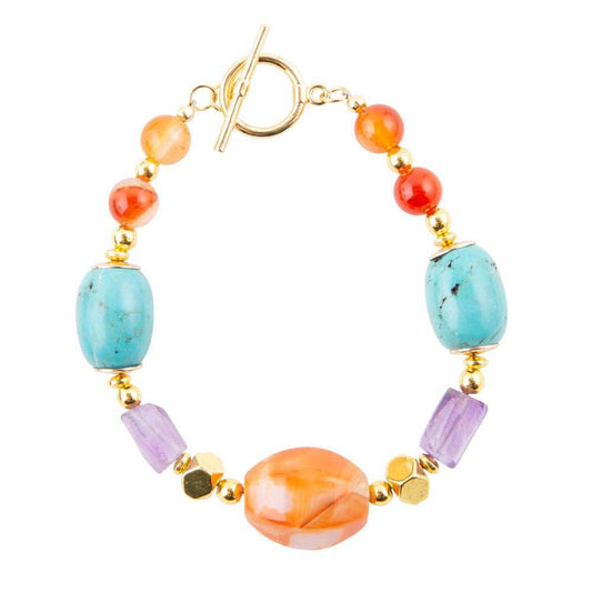 Victoria Carnelian Multi-Stone Bracelet - Barse Jewelry - Flyclothing LLC