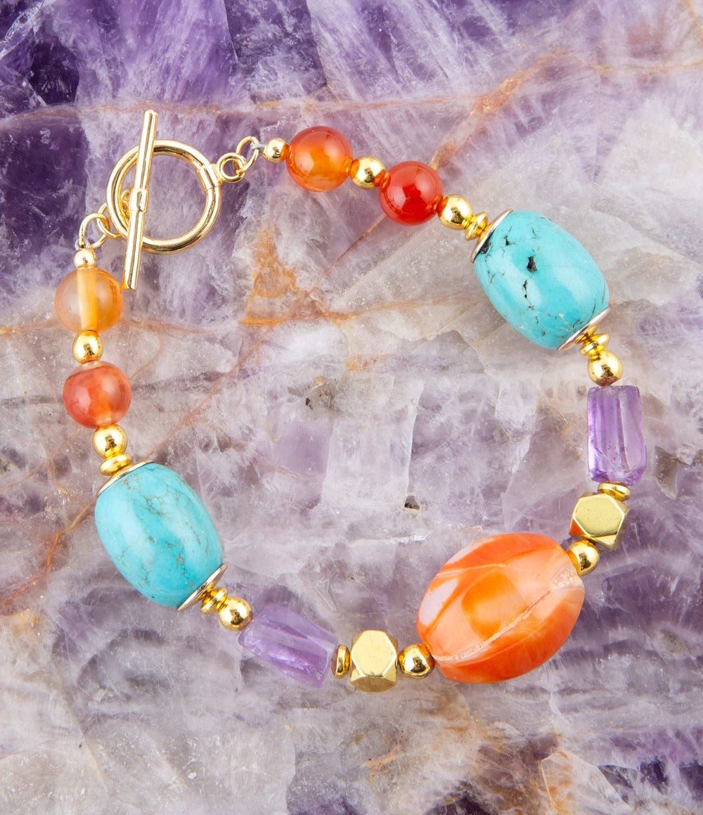 Victoria Carnelian Multi-Stone Bracelet - Barse Jewelry - Flyclothing LLC