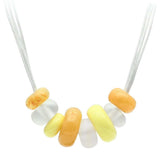 VL022 - Resin Necklace with Synthetic Synthetic Stone in Multi Color - Alamode - Flyclothing LLC