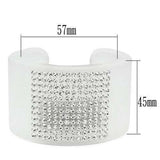 VL026 - Resin Bangle with Top Grade Crystal in Clear - Alamode - Flyclothing LLC