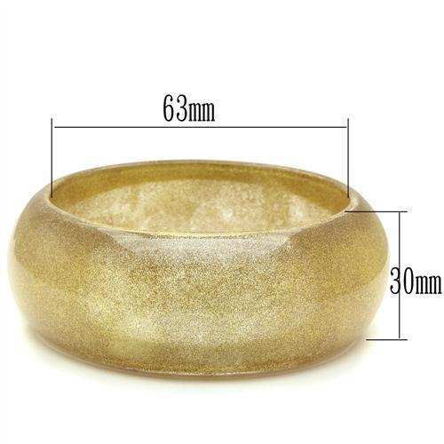 VL037 - Resin Bangle with Synthetic Synthetic Stone in Brown - Alamode - Flyclothing LLC