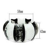 VL039 - Resin Bracelet with Synthetic Synthetic Stone in Multi Color - Alamode - Flyclothing LLC