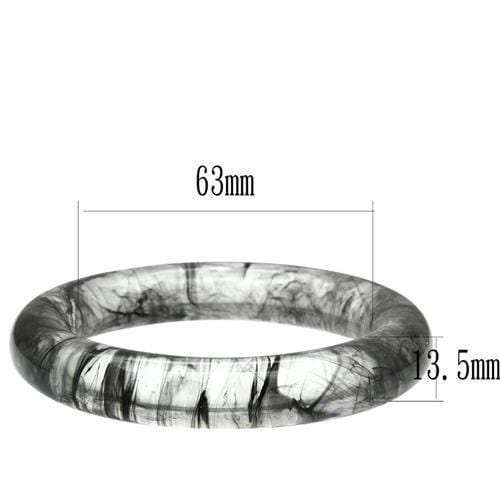 VL050 - Resin Bangle with No Stone - Alamode - Flyclothing LLC