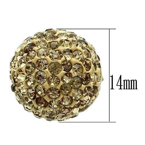 VL057 - Rhodium Brass Chain Pendant with Top Grade Crystal in Topaz - Alamode - Flyclothing LLC