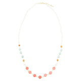 Watermelon Kiss Mint Jasper Golden Long Necklace - Barse Jewelry - Flyclothing LLC