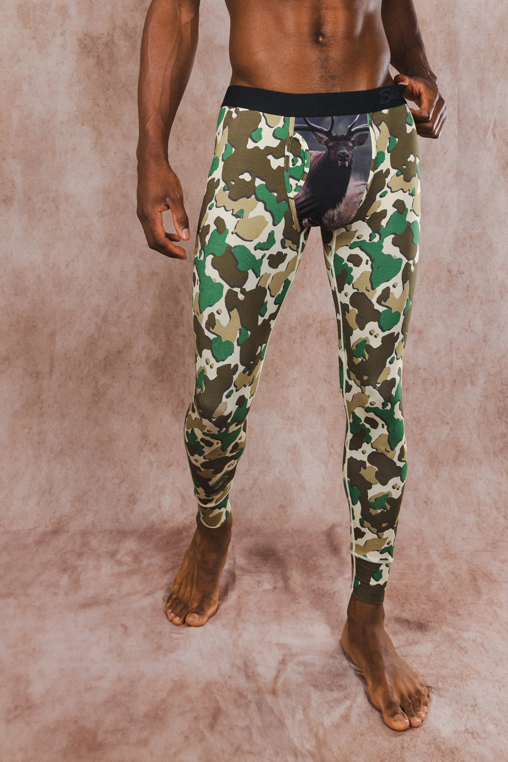 The Welcome Elk | Hunting Camoflauge Ball Hammock® Long Johns - Shinesty - Flyclothing LLC