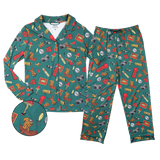 The Cabin Core | Evergreen Cabin SleepDeep™ Women’s Long Sleeve Pajama Set - Shinesty - Flyclothing LLC