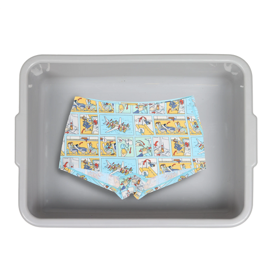 The Improper Protocol | Airplane Pamphlet Modal Boyshort Underwear - Shinesty - Flyclothing LLC