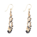Xavier Black Onyx Chandelier Earrings - Barse Jewelry - Flyclothing LLC