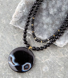Xavier Black Onyx Pendant Necklace - Barse Jewelry - Flyclothing LLC