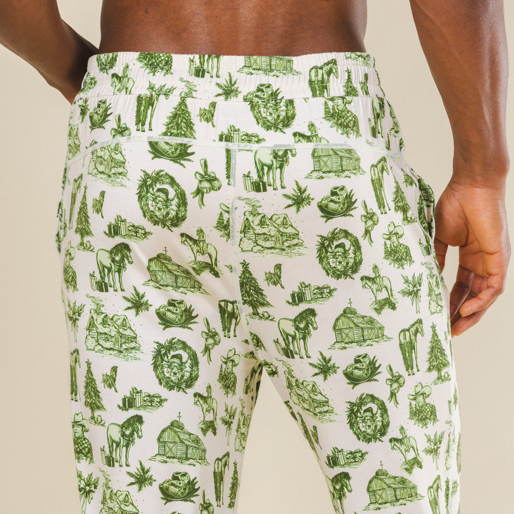 The Western Wonderland | Western Toile SleepDeep™ Men’s Pajama Joggers - Shinesty - Flyclothing LLC