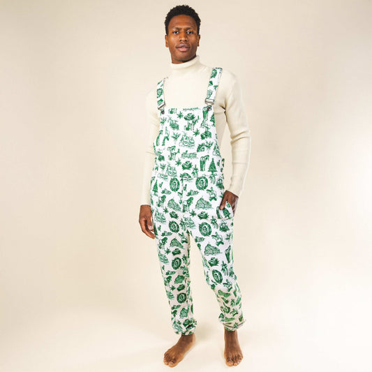 The Xmas In Texas | Western Toile Pajamaralls® - Shinesty - Flyclothing LLC