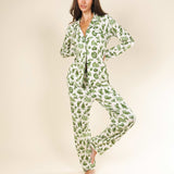 The Xmas In Texas | Western Toile SleepDeep™ Women’s Long Sleeve Pajama Set - Shinesty - Flyclothing LLC