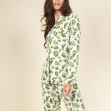 The Western Wonderland | Western Toile SleepDeep™ Women’s Long Sleeve Pajama Set - Shinesty - Flyclothing LLC