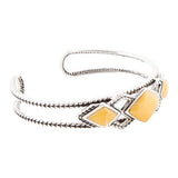 Yellow Agate and Sterling Silver Cuff Bracelet - Barse Jewelry - Flyclothing LLC
