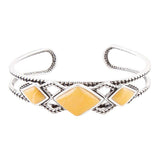 Yellow Agate and Sterling Silver Cuff Bracelet - Barse Jewelry - Flyclothing LLC