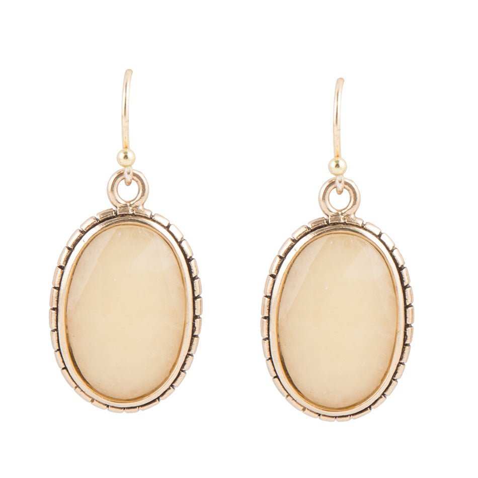 Yellow Agate Faceted Oval Earring - Barse Jewelry - Flyclothing LLC