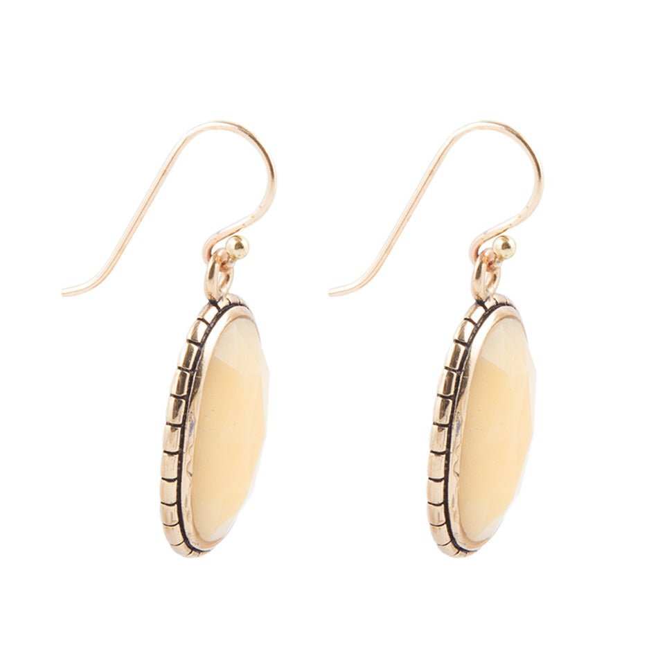 Yellow Agate Faceted Oval Earring - Barse Jewelry - Flyclothing LLC