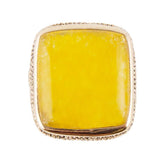 Yellow Agate and Golden Statement Ring - Barse Jewelry - Flyclothing LLC