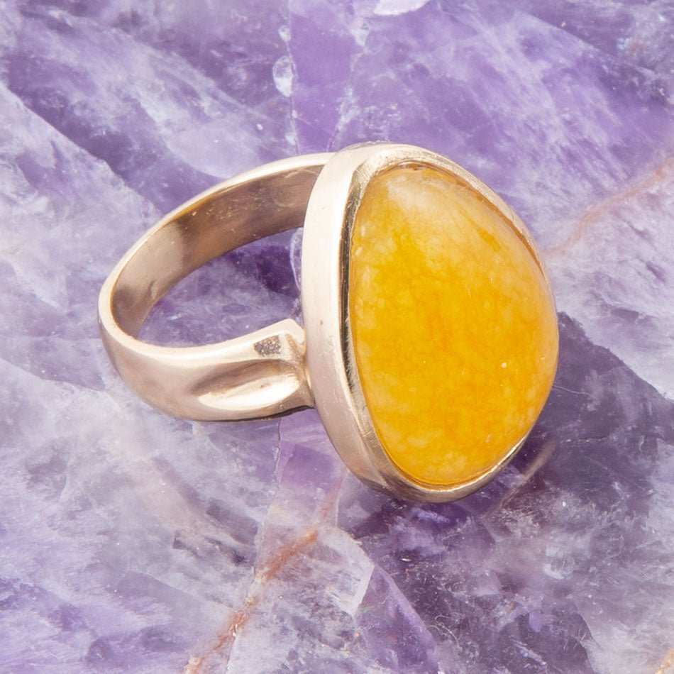 Yellow Quartz and Bronze Drop Ring - Barse Jewelry - Flyclothing LLC