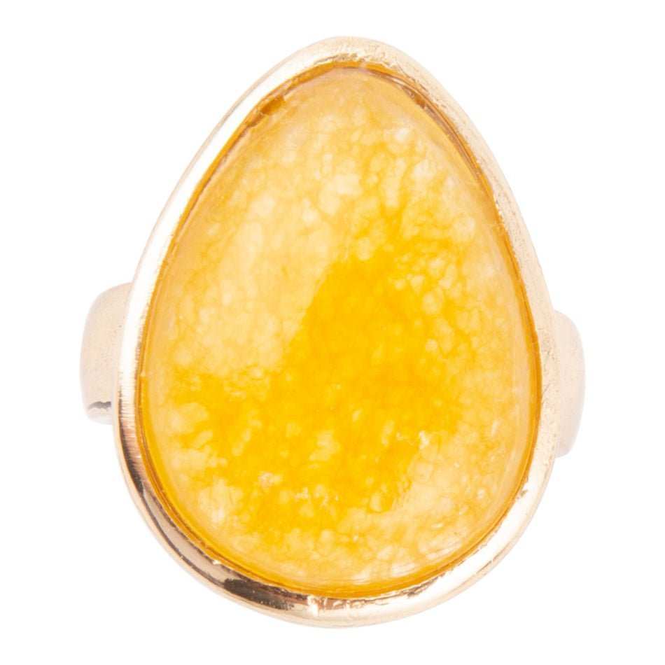 Yellow Quartz and Bronze Drop Ring - Barse Jewelry - Flyclothing LLC