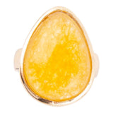 Yellow Quartz and Bronze Drop Ring - Barse Jewelry - Flyclothing LLC
