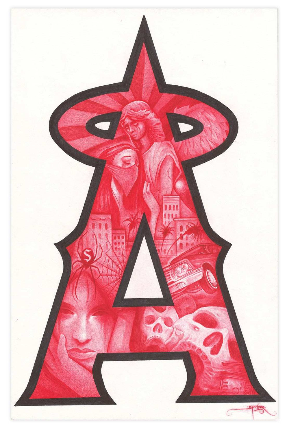 Black Market Art Company Yet So Far From Heaven Print - Black Market Art Company - Flyclothing LLC