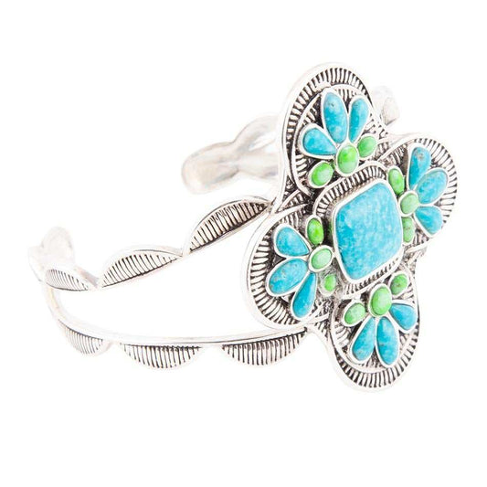 Zion Blue Turquoise Sterling Silver Cuff Bracelet - Barse Jewelry - Flyclothing LLC