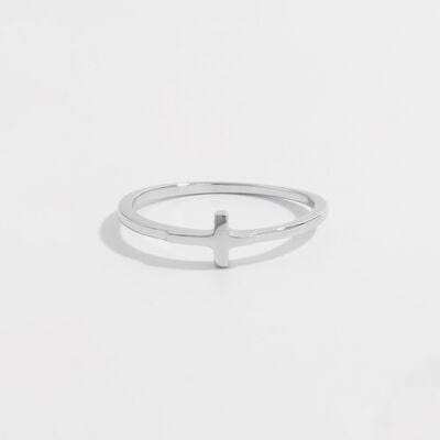925 Sterling Silver Cross Ring - Trendsi - Flyclothing LLC