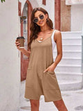 Spaghetti Strap Romper with Pockets - Trendsi - Flyclothing LLC