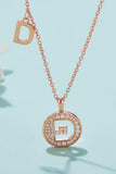 Moissanite A to J Pendant Necklace - Trendsi - Flyclothing LLC