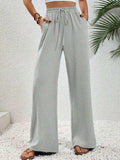 Wide Leg Drawstring Pants - Trendsi - Flyclothing LLC