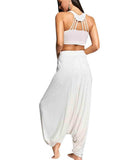 Tied Mid Waist Long Harem Pants - Trendsi - Flyclothing LLC
