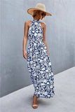 Printed Sleeveless Tie Waist Maxi Dress - Trendsi - Flyclothing LLC