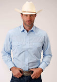 Roper Mens Long Horn Tone On Tone Long Sleeve Snap Western Shirt - Roper - Flyclothing LLC