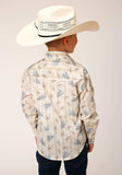 Roper Boys Long Sleeve Snap Vintage Wheat Print Western Shirt - Roper - Flyclothing LLC