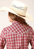 Roper Girls Long Sleeve Snap Red And Multi Small Scale Plaid Western Shirt - Roper - Flyclothing LLC