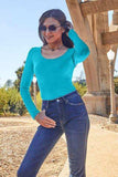 Basic Bae Full Size Round Neck Long Sleeve Bodysuit - Trendsi - Flyclothing LLC